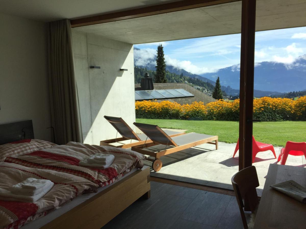 Casa Admisa, Spektakulaere Aussicht, Ski In And Out, Hochwertige Einrichtung, Valserstein Und Eiche Flims Ngoại thất bức ảnh