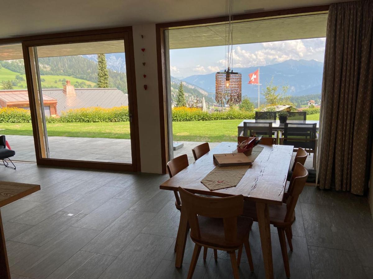 Casa Admisa, Spektakulaere Aussicht, Ski In And Out, Hochwertige Einrichtung, Valserstein Und Eiche Flims Ngoại thất bức ảnh