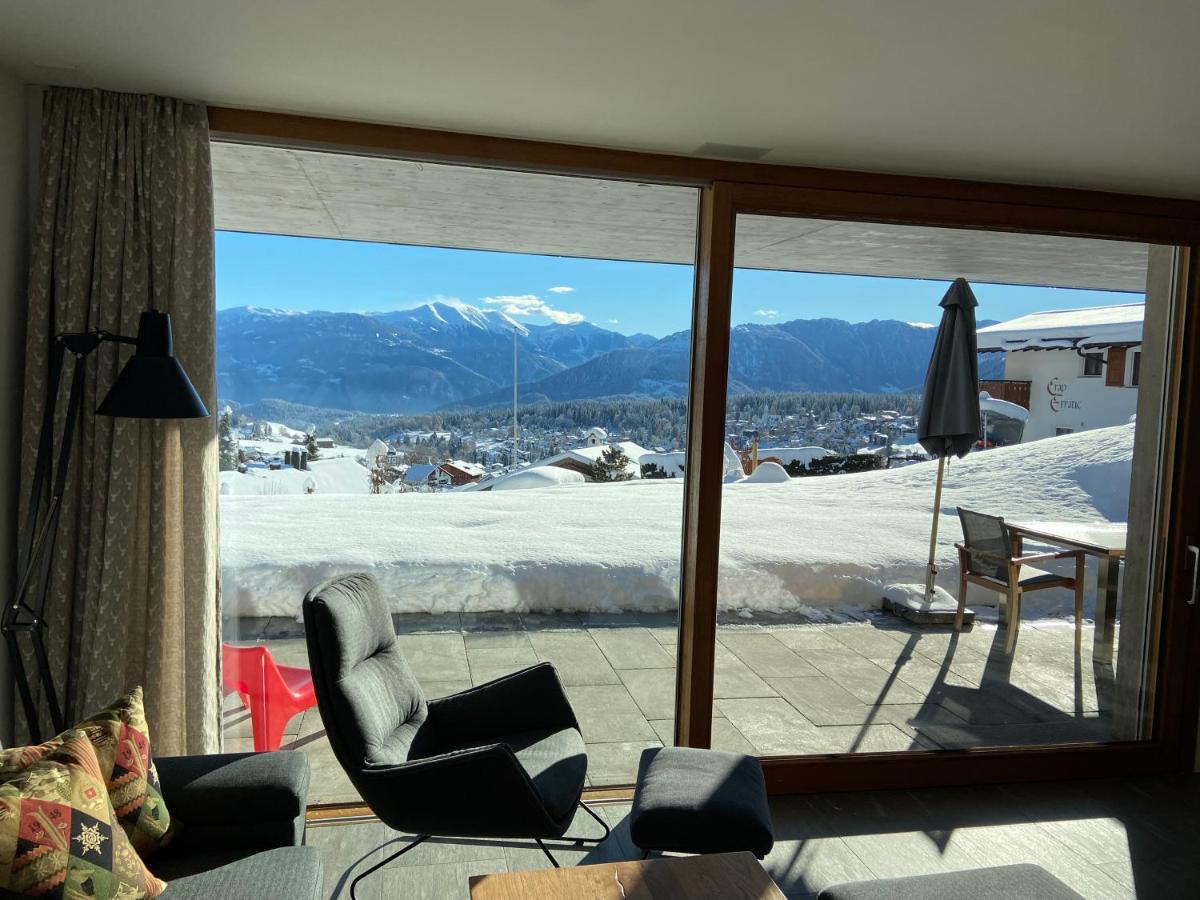 Casa Admisa, Spektakulaere Aussicht, Ski In And Out, Hochwertige Einrichtung, Valserstein Und Eiche Flims Ngoại thất bức ảnh