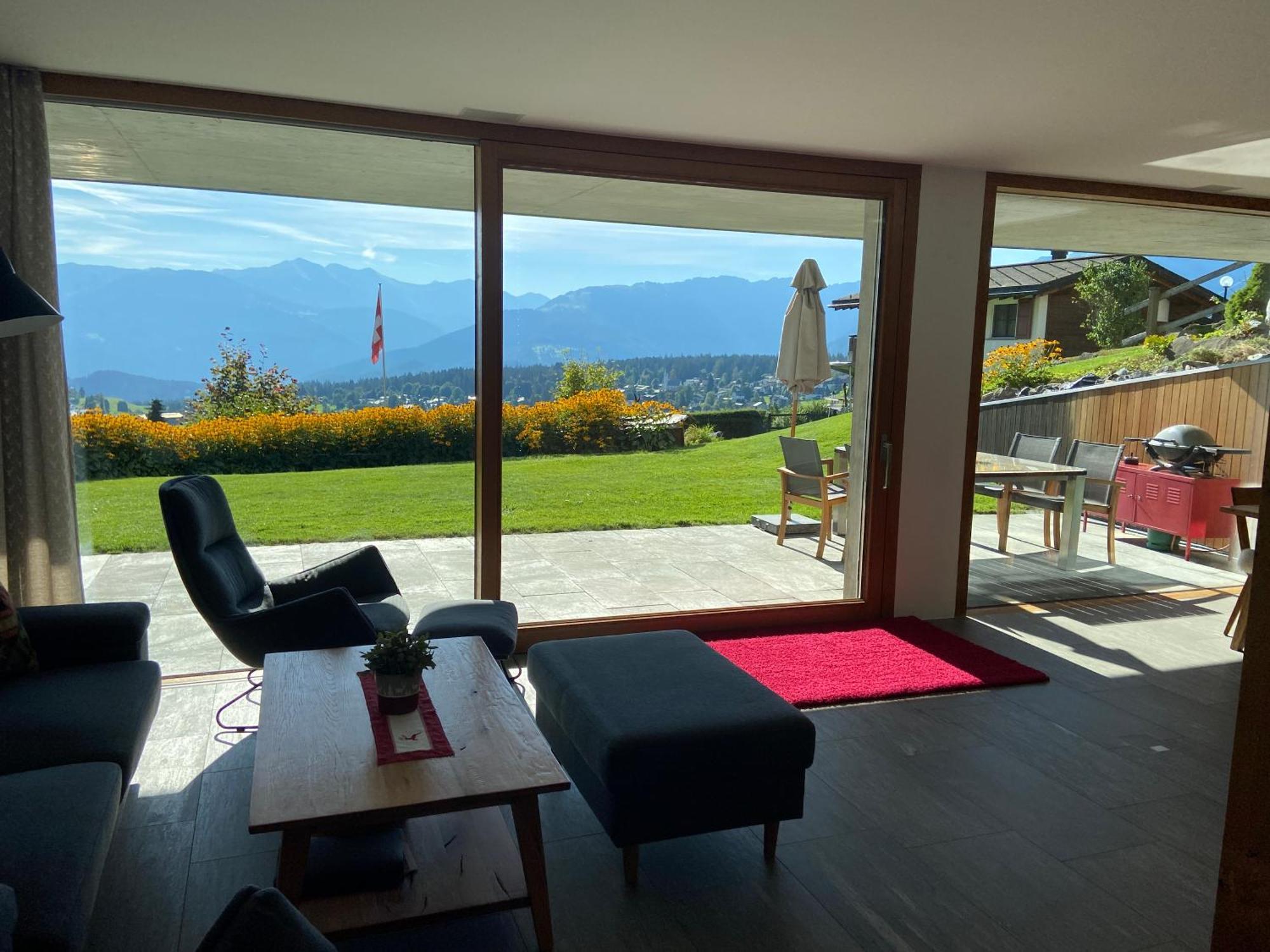Casa Admisa, Spektakulaere Aussicht, Ski In And Out, Hochwertige Einrichtung, Valserstein Und Eiche Flims Ngoại thất bức ảnh