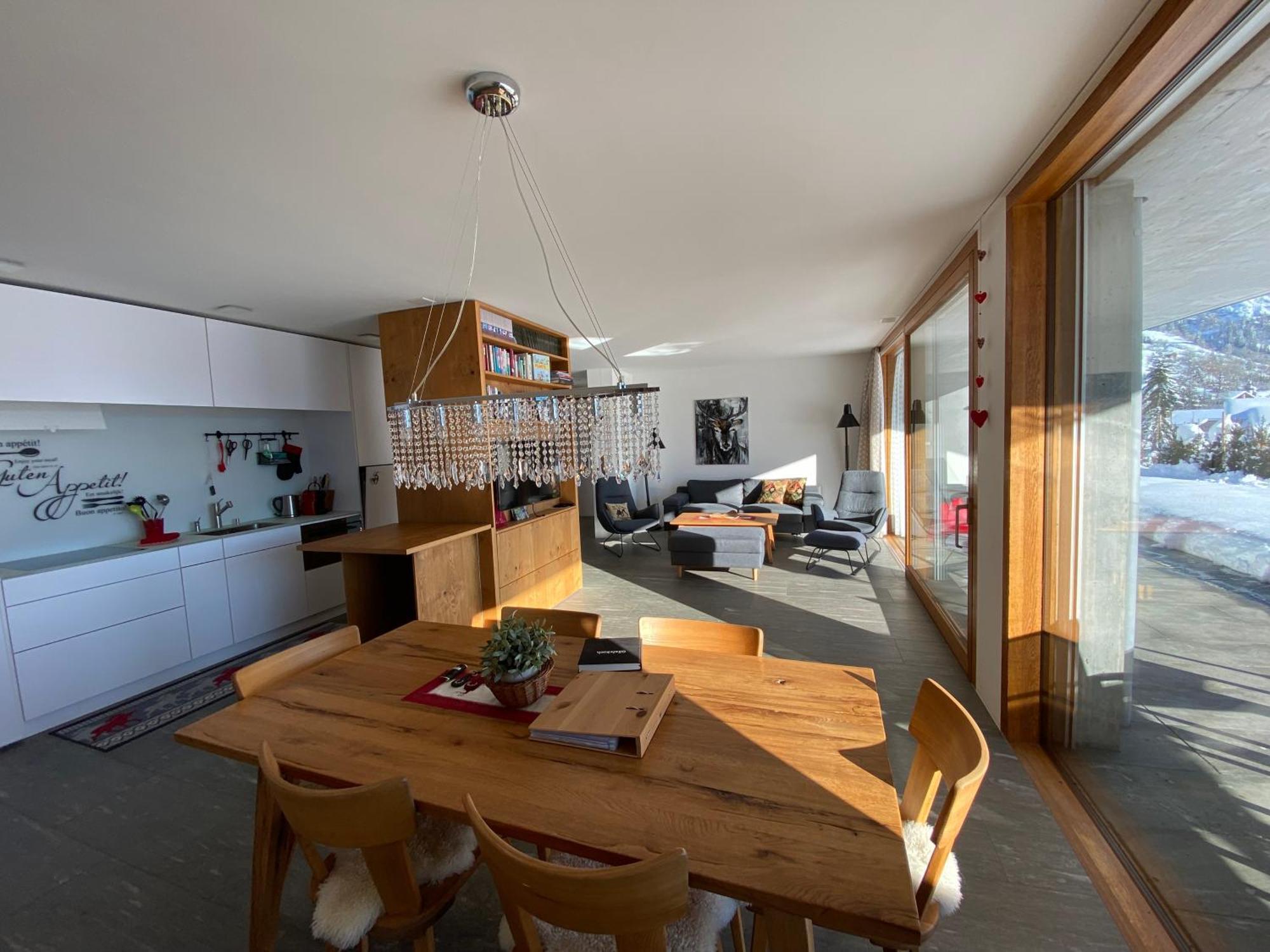 Casa Admisa, Spektakulaere Aussicht, Ski In And Out, Hochwertige Einrichtung, Valserstein Und Eiche Flims Ngoại thất bức ảnh