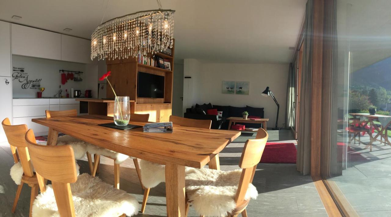 Casa Admisa, Spektakulaere Aussicht, Ski In And Out, Hochwertige Einrichtung, Valserstein Und Eiche Flims Ngoại thất bức ảnh